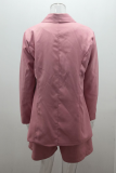 Ladies Chic Coat High Waist Shorts Three Pieces Suit