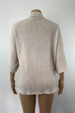 Casual Street Solid Patchwork Tops Sweater