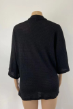 Casual Street Solid Patchwork Tops Sweater