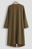 Fashion Casual Solid Outerwear
