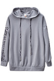 Fashion British Style Print Hooded Collar Two Pieces