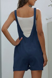Fashion Casual Solid Spaghetti Strap Loose Rompers