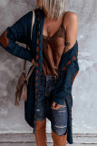 Casual Street Patchwork Contrast Hooded Collar Tops Sweater