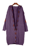 Casual Street Patchwork Contrast Hooded Collar Tops Sweater