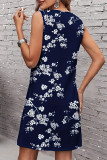 Casual Floral O Neck Vest Dresses