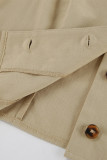 Casual Daily Solid Pocket Buttons V Neck Sleeveless Two Pieces