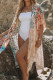 Vacation Geometric Print Patchwork Swimwears Cover Up