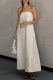 Casual Street Solid Color Pocket Strapless Strapless Dresses