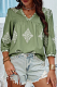 Casual Daily Geometric Print V Neck Tops