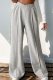 Casual Daily Solid Color Irregular Loose High Waist Wide Leg Solid Color Bottoms