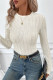 Casual Daily Solid Color Texture O Neck Tops