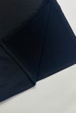 Sexy Street Solid Color Slit Irregular U Neck T-Shirts