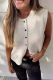 Casual Street Solid Color Buckle O Neck Tops