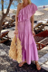 Sexy Solid Color Lace Up Ruffle Sloping Shoulder Irregular Dresses