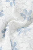 Sexy Flowers Lace Strap Design Contrast Strapless Tops