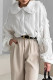 Casual Daily Solid Color Ruffle Peter Pan Collar Tops