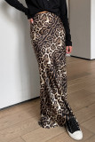 Casual Leopard Print Regular High Waist Full Print Bottoms