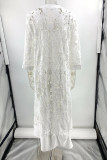 Daily Elegant Solid Color Lace Lace Dress Dresses