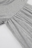 Sexy Solid Color Ruched Irregular Off Shoulder Wrapped Skirt Dresses