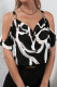 Sexy Striped Print V Neck Tops