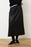Daily Elegant Solid Color Pocket Loose High Waist Type A Solid Color Bottoms