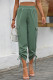 Casual Street Solid Color Draw String Pocket Regular High Waist Pencil Solid Color Bottoms