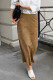 Daily Elegant Solid Color Patchwork Loose High Waist Straight Solid Color Bottoms
