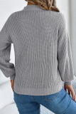 Casual Solid Color Hollow Out Weave V Neck Tops