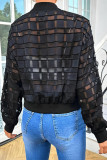 Casual Street Solid Color O Neck Outerwear