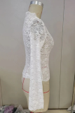Sexy Solid Color Lace V Neck Tops