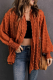 Casual Solid Color Fur Ball Cardigan Collar Outerwear