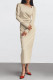 Daily Elegant Solid Color Ruched Irregular Oblique Collar One Step Skirt Dresses