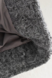 Casual Street Solid Color Pocket Zipper Gross Turndown Collar Outerwear
