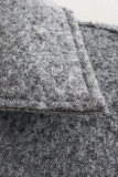 Casual Street Solid Color Pocket Zipper Gross Turndown Collar Outerwear
