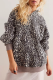 Casual Street Flowers Snakeskin Print Leopard Pocket Hooded Tops