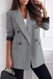 Casual Daily Solid Color Buttons Turn-back Collar Outerwear