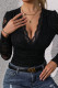 Sexy Solid Color Lace Hollow Out V Neck Skinny Bodysuits
