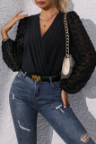 Sexy Solid Color Jacquard V Neck Skinny Bodysuits