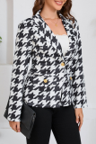 Casual Daily Plaid Buttons Contrast Turn-back Collar Outerwear