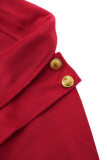 Casual Street Solid Color Buttons Turndown Collar Outerwear