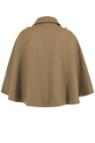 Casual Street Solid Color Buttons Turndown Collar Outerwear