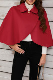 Casual Street Solid Color Buttons Turndown Collar Outerwear