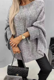 Casual Daily Solid Color Patchwork O Neck Tops