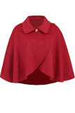 Casual Street Solid Color Buttons Turndown Collar Outerwear