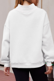 Casual Daily Solid Color Half A Turtleneck Tops
