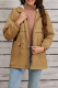 Casual Street Solid Color Draw String Lace Up Fluffy Hooded Outerwear
