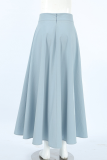 Casual Street Daily Solid Color Patchwork Zipper Loose High Waist Type A Solid Color Bottoms