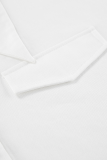 Casual Daily Solid Color Buttons Turndown Collar Tops