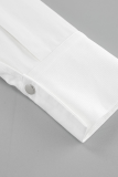 Casual Daily Solid Color Buttons Turndown Collar Tops