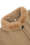 Casual Daily Solid Color Irregular Gross Mandarin Collar Outerwear